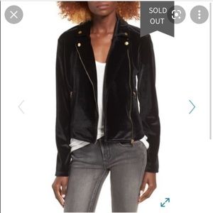 Black Velvet Moto Jacket!